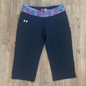 Women’s Under Armour Leggings Capri Yoga Stretch Exercise Pants Size X-Small XS